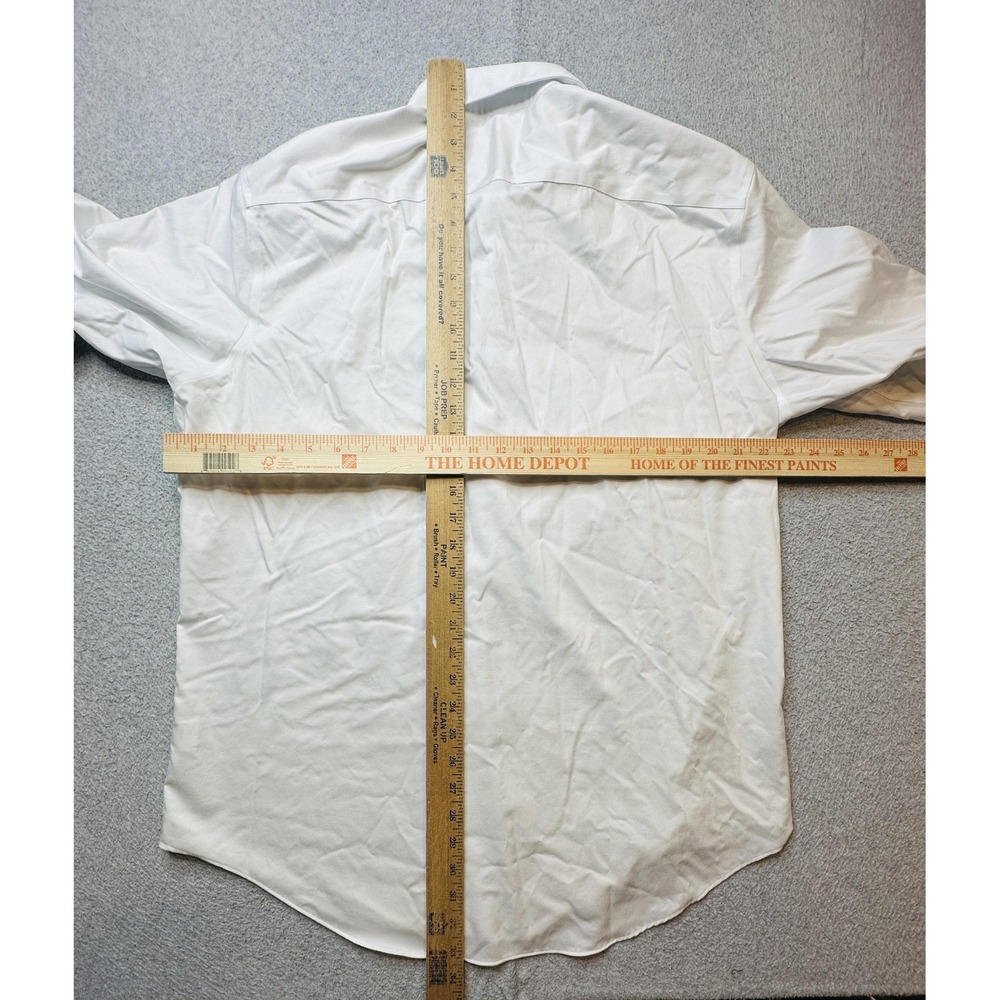 Awearness Kenneth Cole Shirt Mens XL White Slim Fit Non Iron Performance Stretch - Picture 4 of 8